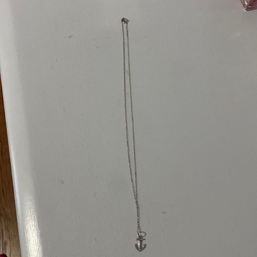 Silver Anchor Necklace